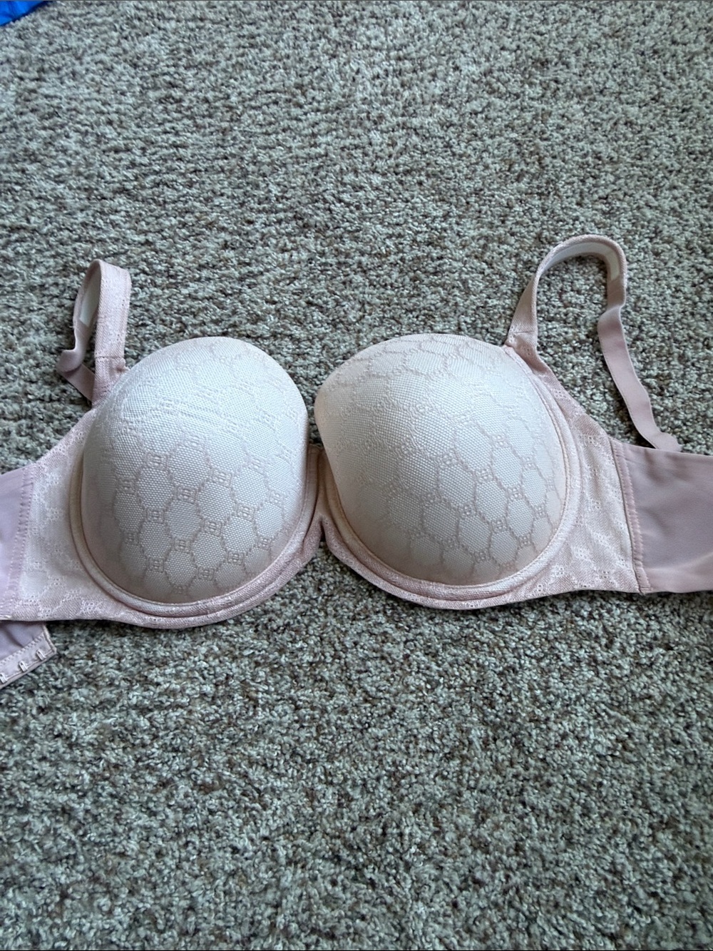Soma Blush Pink Lace Padded T-Shirt Bra